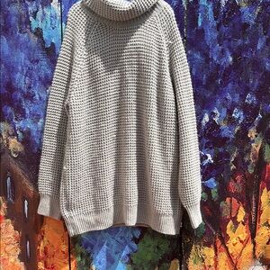 Cozy Gray Turtleneck Sweater